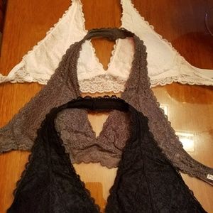 Gillie Hicks Hollister Halter Bralettes L